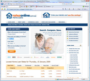 Visit Ratesonline.com.au